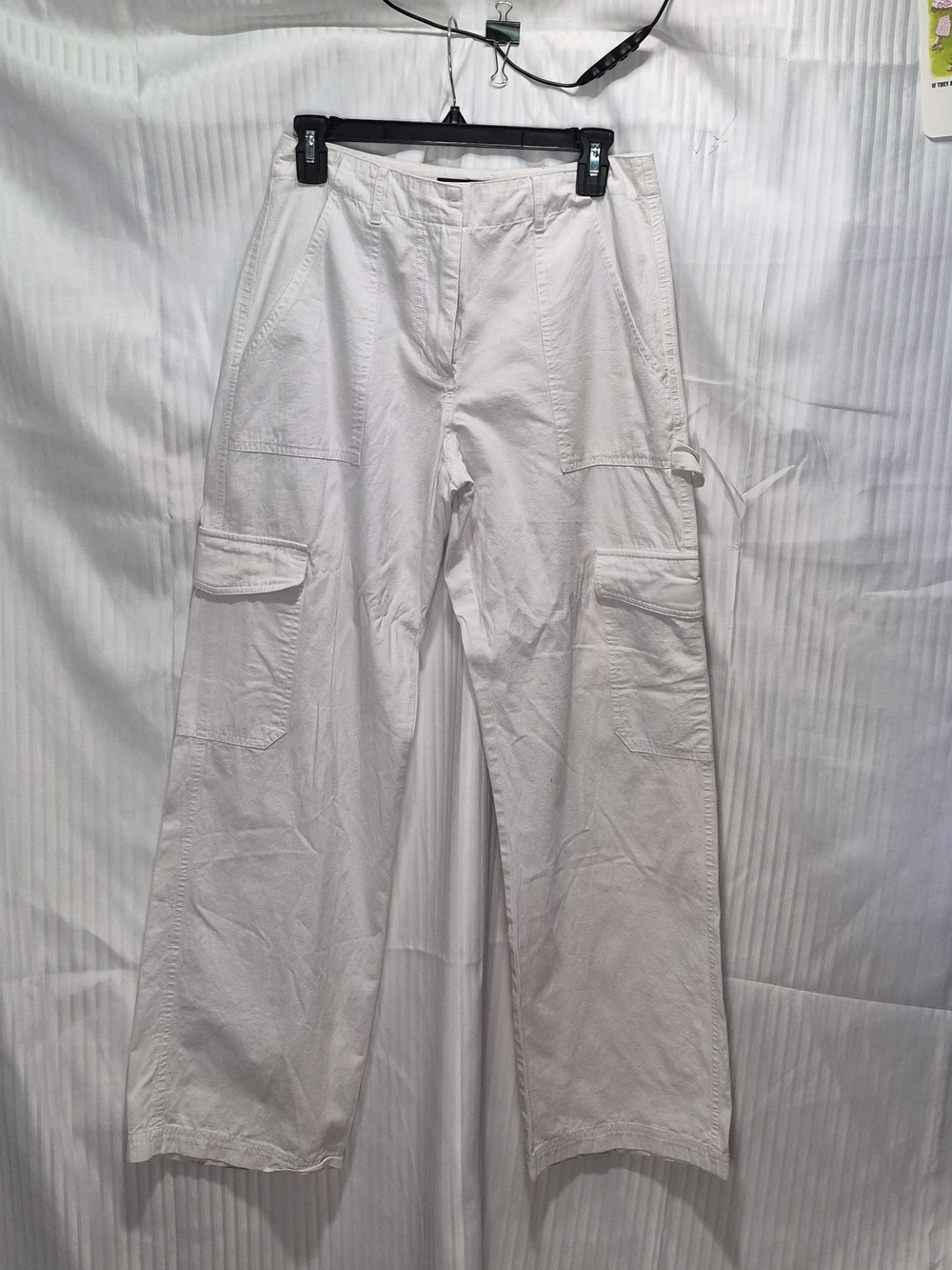 White Fox Small Wide Leg Cargo Pants